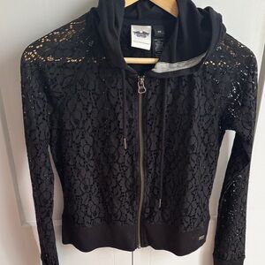 Harley-Davidson Black and Gray XS Top